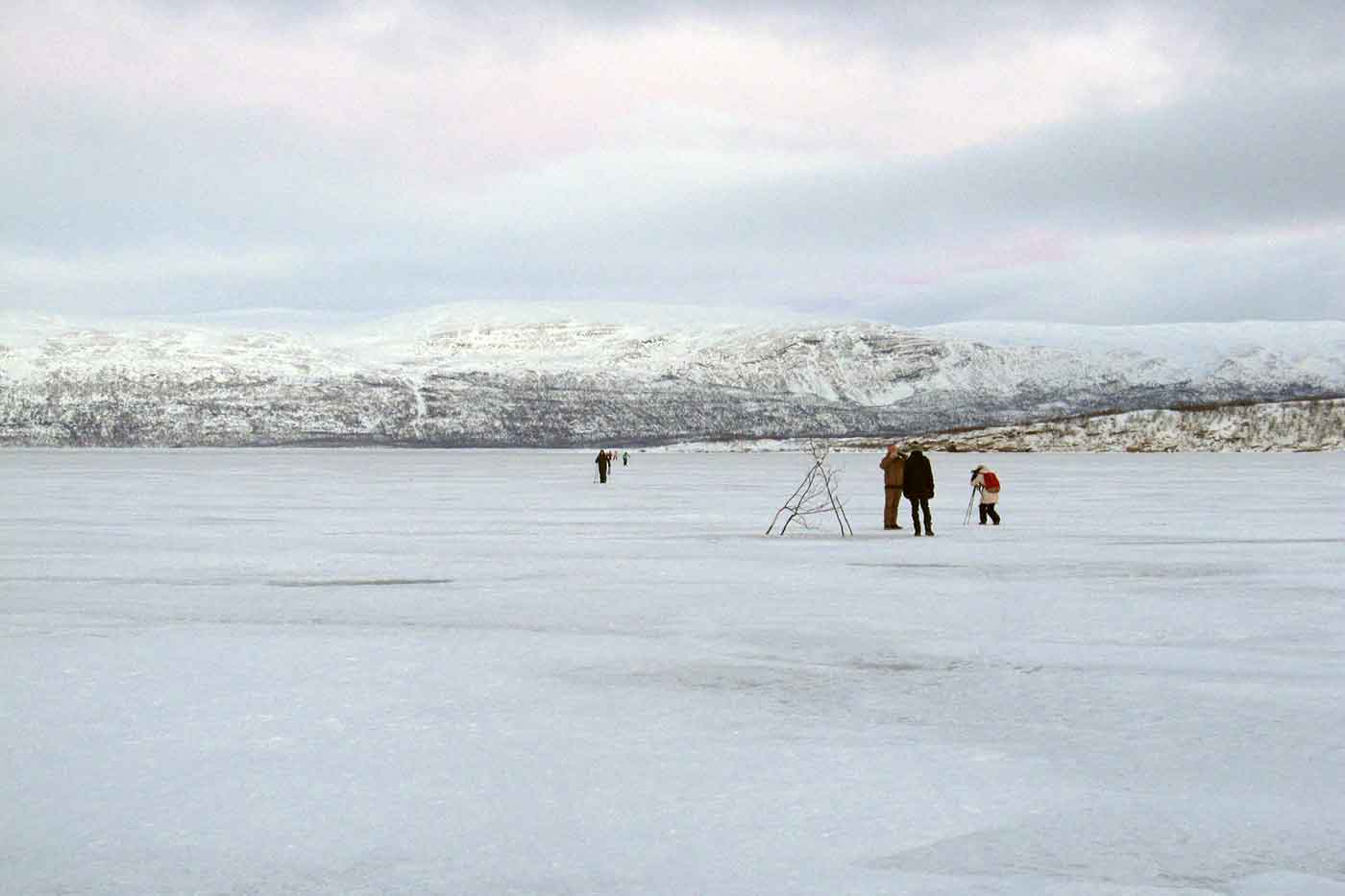 Ice Skating on Lake Tornetrask